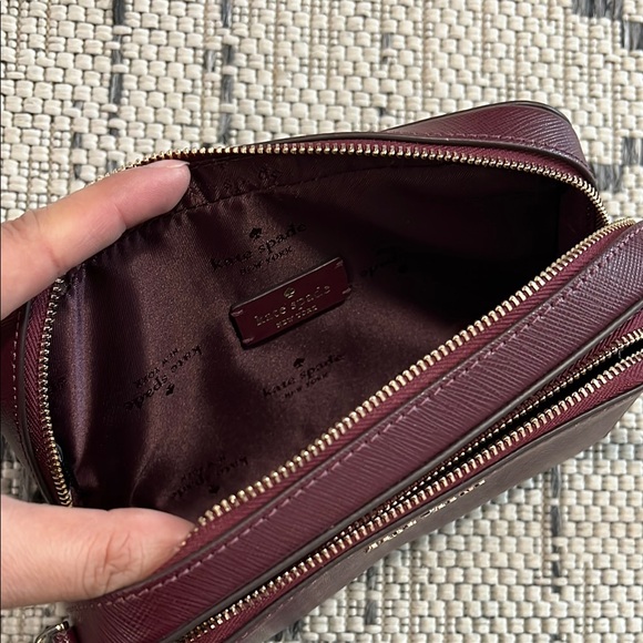 Kate Spade Burgundy Crossbody Bag - Picture 6 of 11